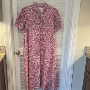 Entro Pink Floral Maxi Dress